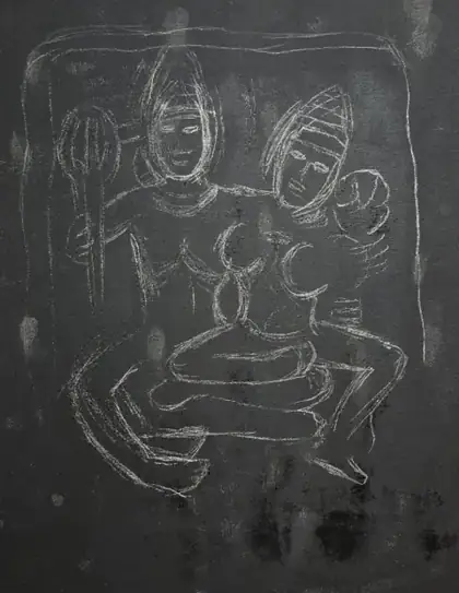 Time-lapse of Swayambu being painted